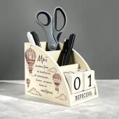 Дерев'яний органайзер - вічний календар "Мрії"