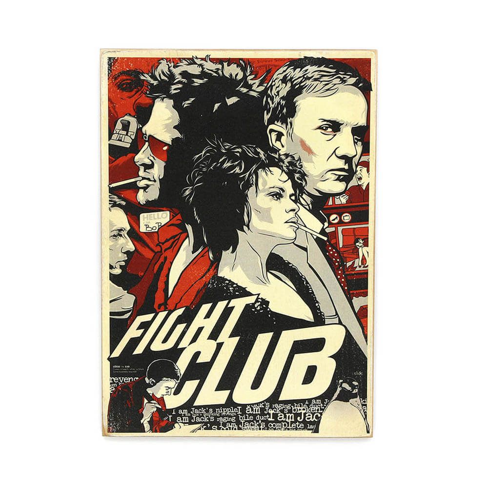Деревянный постер "Fight Club #1"