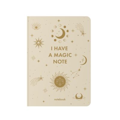 Блокнот в клеточку «I HAVE A MAGIC NOTE» бежевый