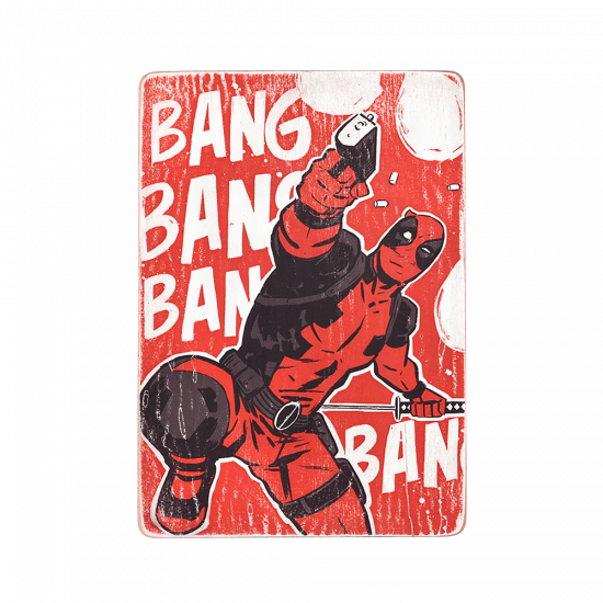 Деревянный постер "Deadpool #2 comic"