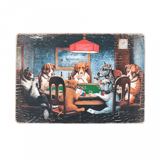 Деревянный постер "Dog Games"