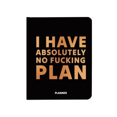 Планер "I HAVE ABSOLUTELY NO PLAN" чорний