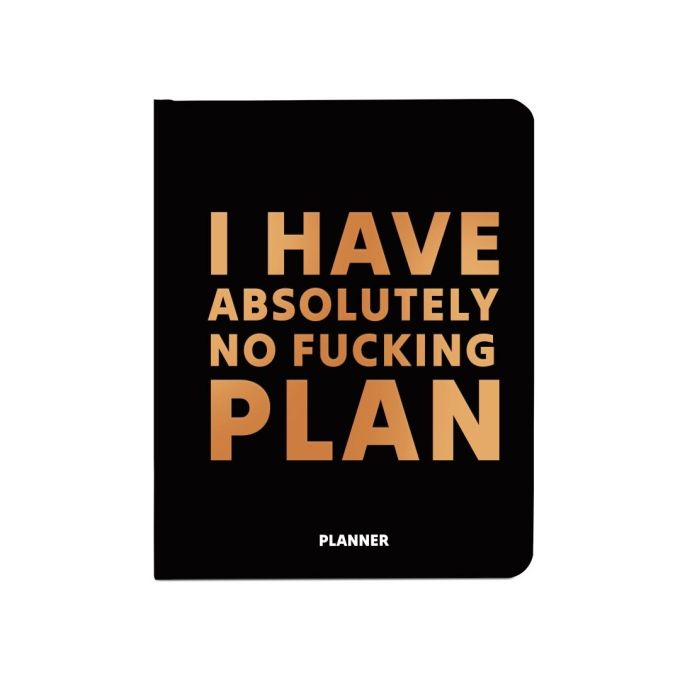 Планер "I HAVE ABSOLUTELY NO PLAN" чорний