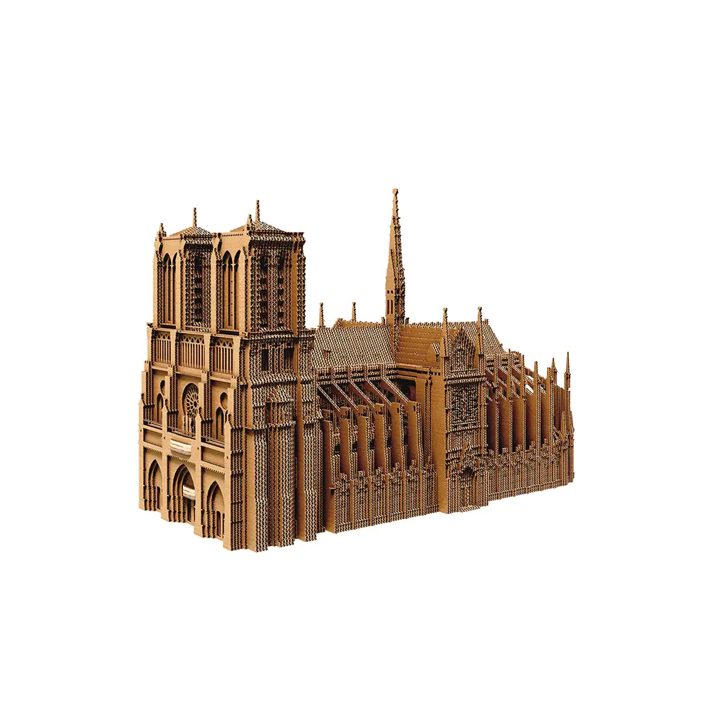 Картонний 3Д пазл "Собор Паризької Богоматері"
