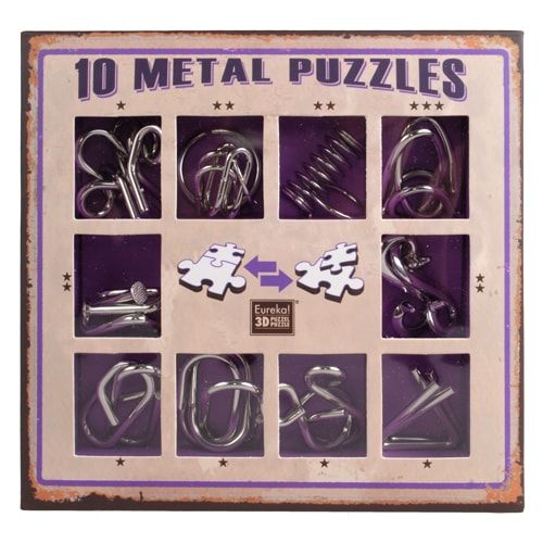 Набор металлических головоломок 10 Metal Puzzle Violet