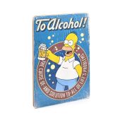 Дерев'яний постер "The Simpsons # 3 To Alcohol (blue)"