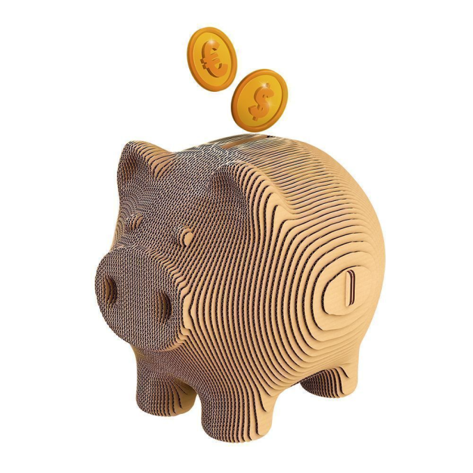 Картонний 3Д пазл "PIGGY MONEY BANK"