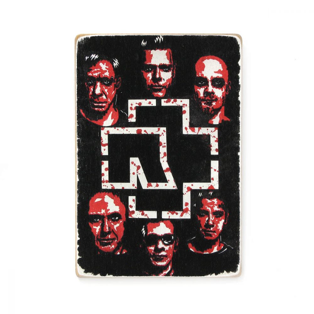 Дерев'яний постер "Rammstein # 6"