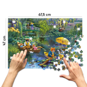 Пазл «Кошачий сад Моне» 1000 элементов