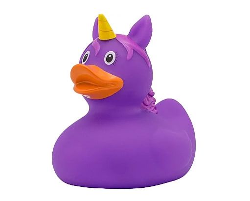 Утка FunnyDucks Единорог пурпурный