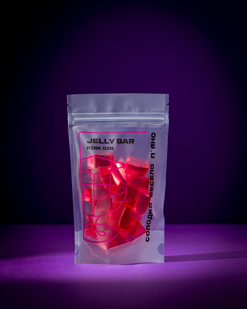 Алкогольні желейні цукерки Jelly Bar Ягідний джин