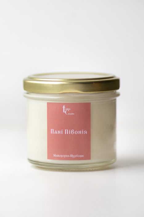 Соєва свічка міні "Пані Півонія"