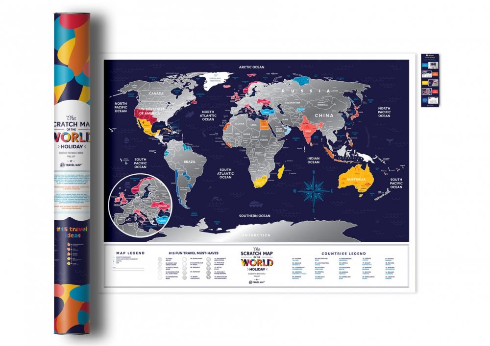Скретч Карта Світу Travel Map Holiday