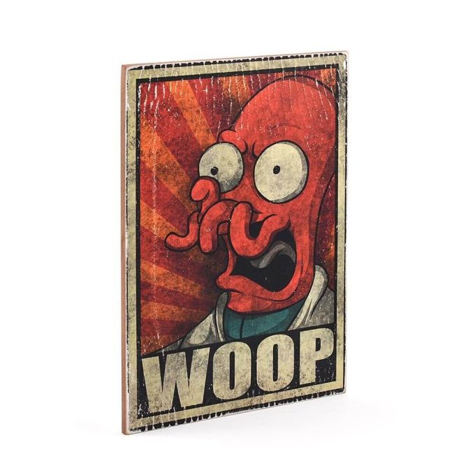 Дерев'яний постер "Futurama # 5 Woop"