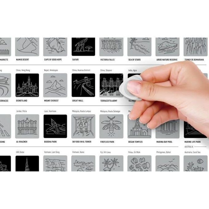 Скретч постер  100 Wonders (100 Чудес Света)