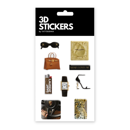 Набір 3D-стікерів "Gold edition"