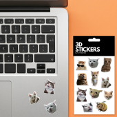 Набір 3D-стікерів "Fanny cats mems"