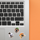 Набір 3D-стікерів "Собаки меми сет 1"