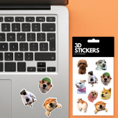 Набір 3D-стікерів "Собаки меми сет 1"