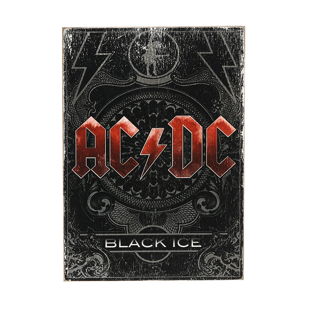 Деревянный постер "AC/DC #5 Black Ice"