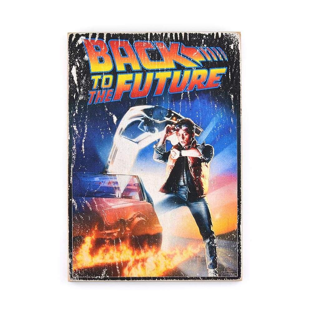 Деревянный постер "Back to the Future"