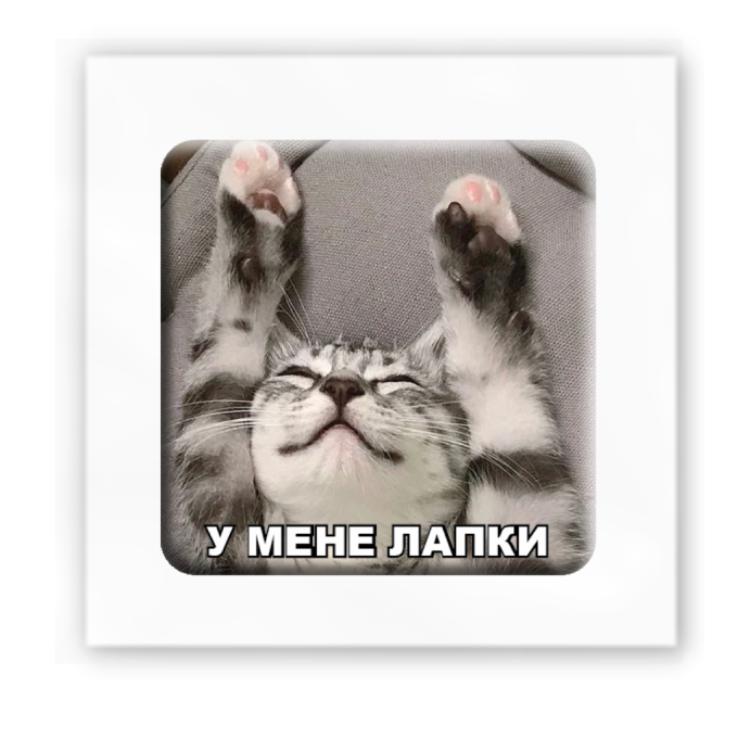 3D-стікер "У мене лапки"
