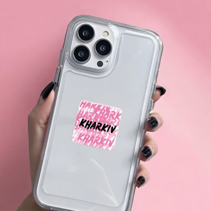 3D-стікер "KHARKIV pink mood"