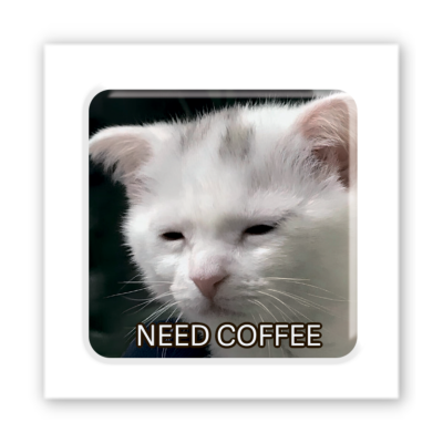 3D-стікер "Coffee Cat"