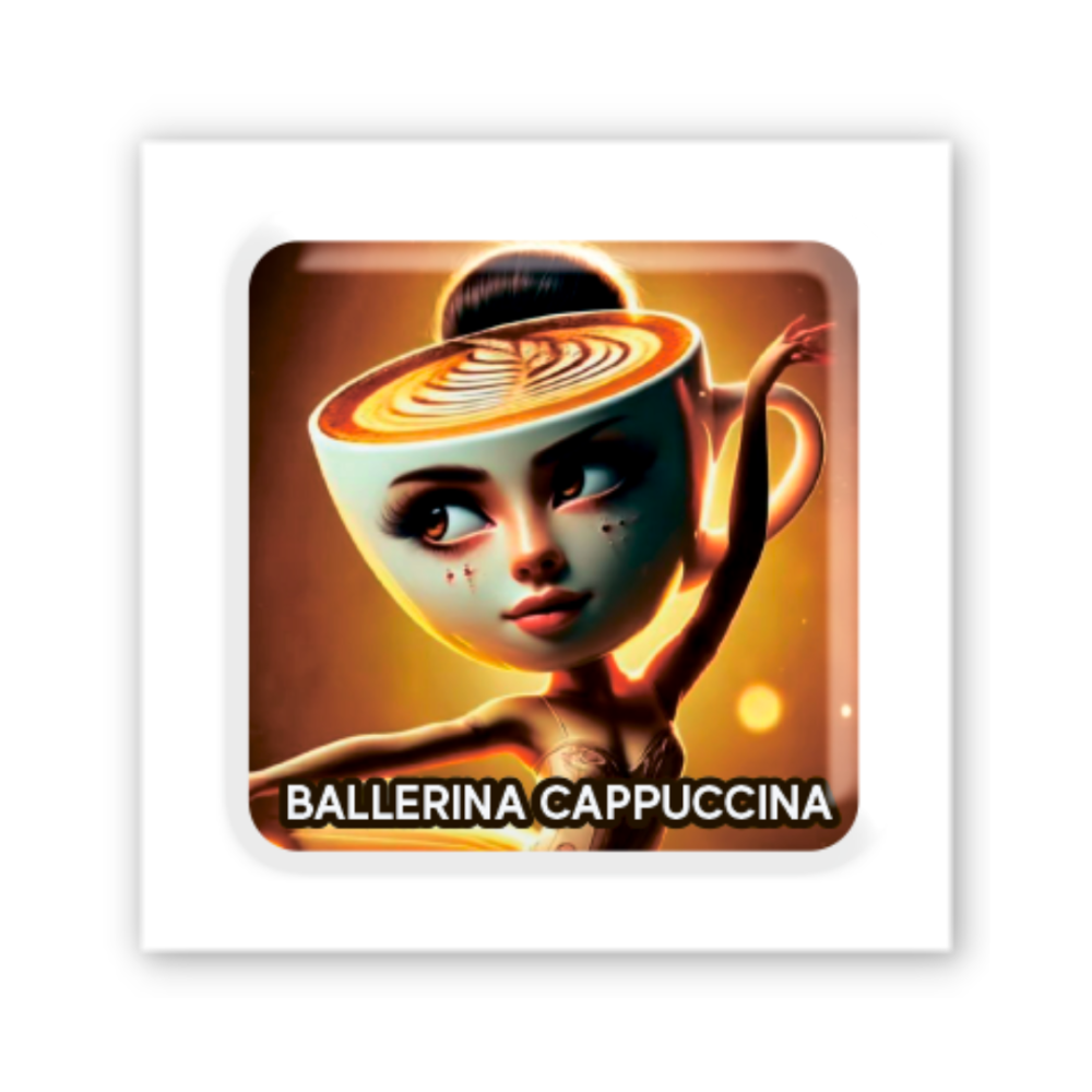 3D-стікер "Ballerina Cappuccina"