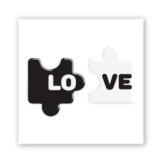 3D-стікер "Love Puzzle"