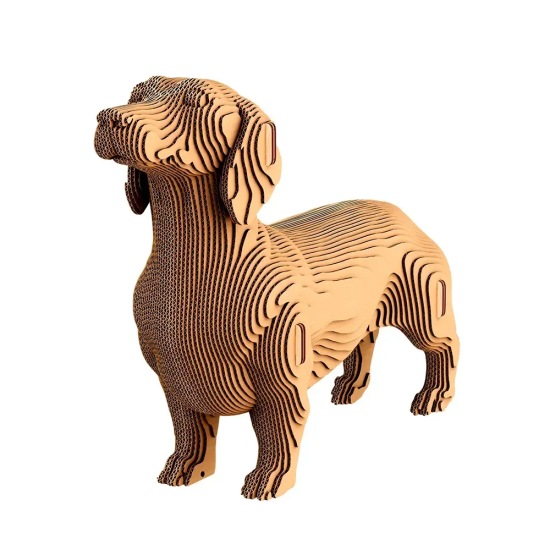 Картонний 3Д пазл "Такса"