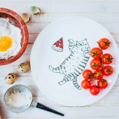 Тарілка "Кіт з піцою"