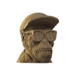 Картонный 3Д пазл "Три мудрые обезьяны. Не видеть зло"