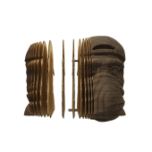 Картонний 3Д пазл "Три мудрих мавпи. Не говорити зло"