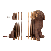 Картонний 3Д пазл "Три Цуценя"