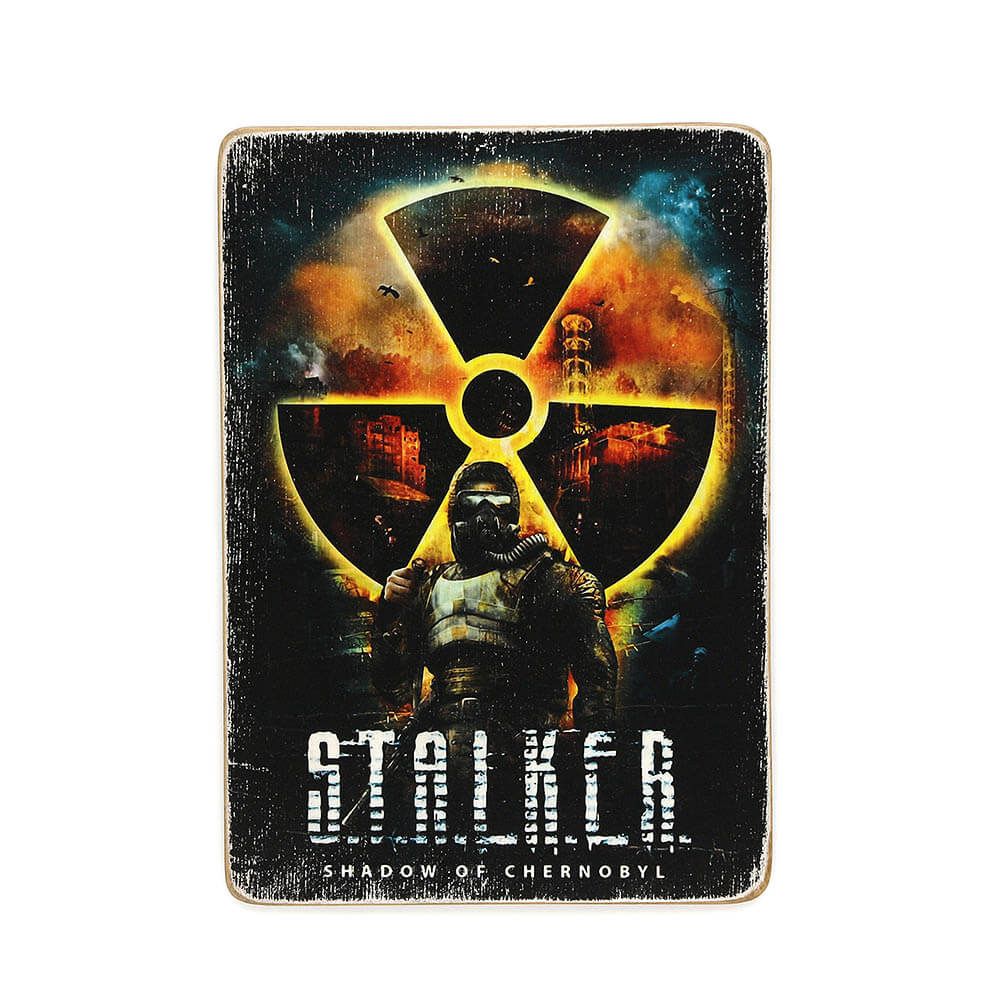 Деревянный постер "STALKER Shadow of Chernobyl"