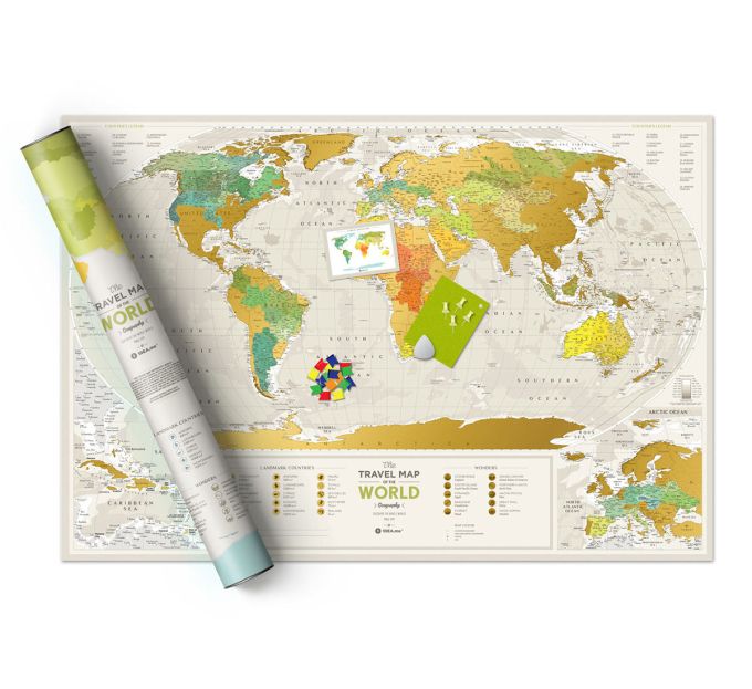 Скретч Карта Мира Travel Map Geography World