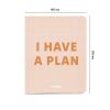 Планер "I have a plan" бежевый