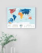 Скретч Карта Світу Travel Map Holiday Lagoon Скретч Карта Світу Travel Map Holiday Lagoon