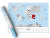 Скретч Карта Світу Travel Map Silver World