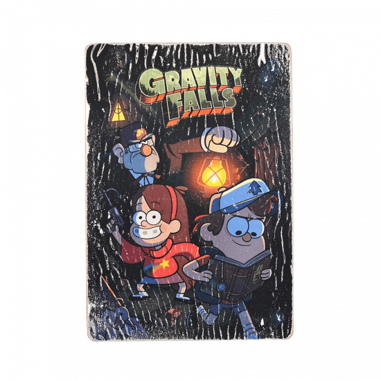 Деревянный постер "Gravity Falls #1"