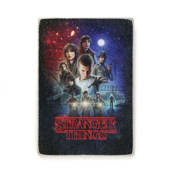 Дерев'яний постер "Stranger Things"