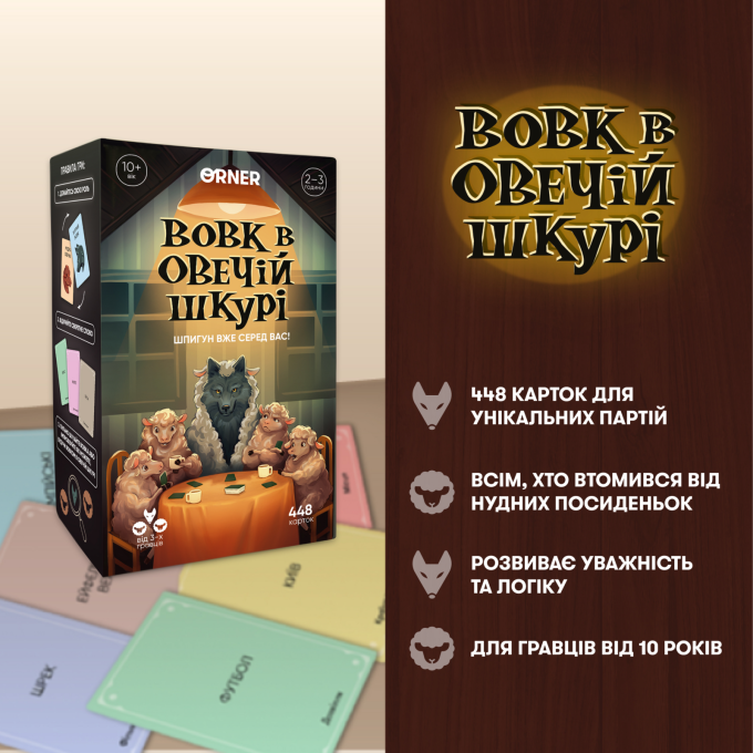 Гра для компанії «Вовк в овечій шкурі»