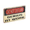 Дерев'яний постер "Do Not Disturb. Genius at work"