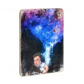 Деревянный постер "Илон Маск в космосе"