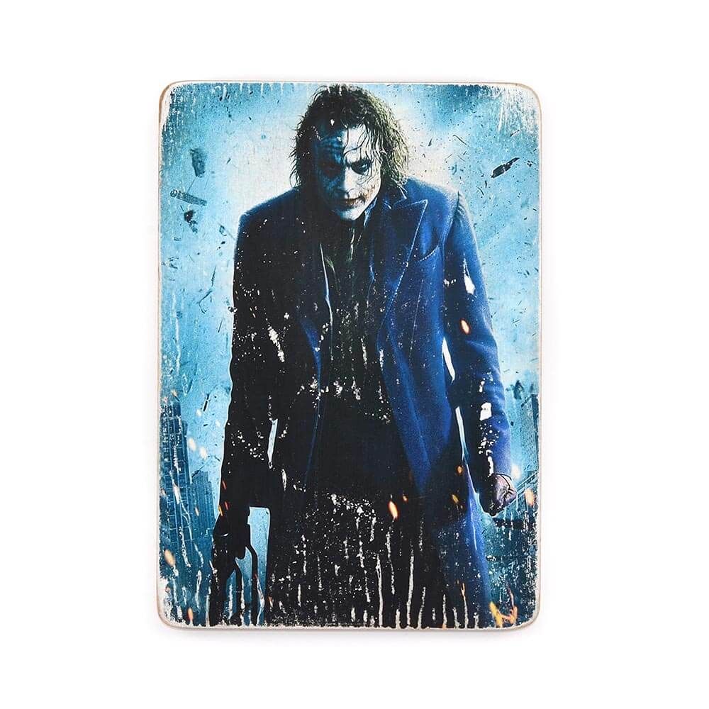 Деревянный постер "Joker #3 Heath Ledger (vertical)"