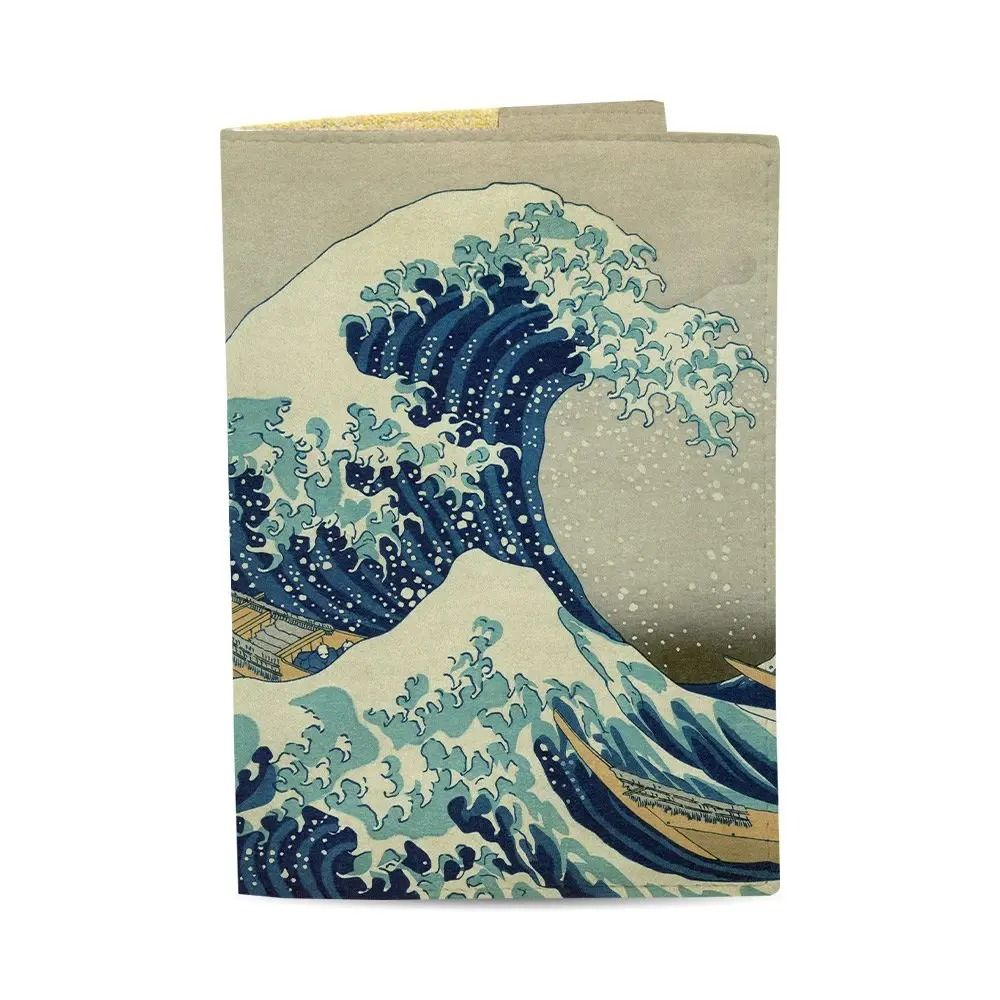 Обложка на паспорт "Японская волна"