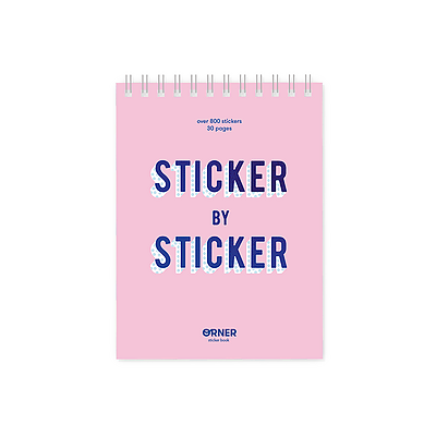 Стикербук розовый (Sticker book purple)