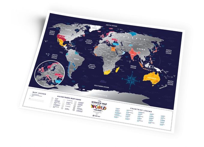 Скретч Карта Світу Travel Map Holiday