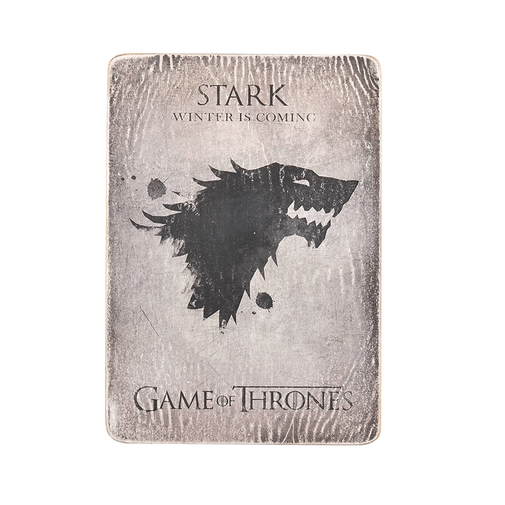 Дерев'яний постер "Game of Thrones # 20 Stark (grey)"